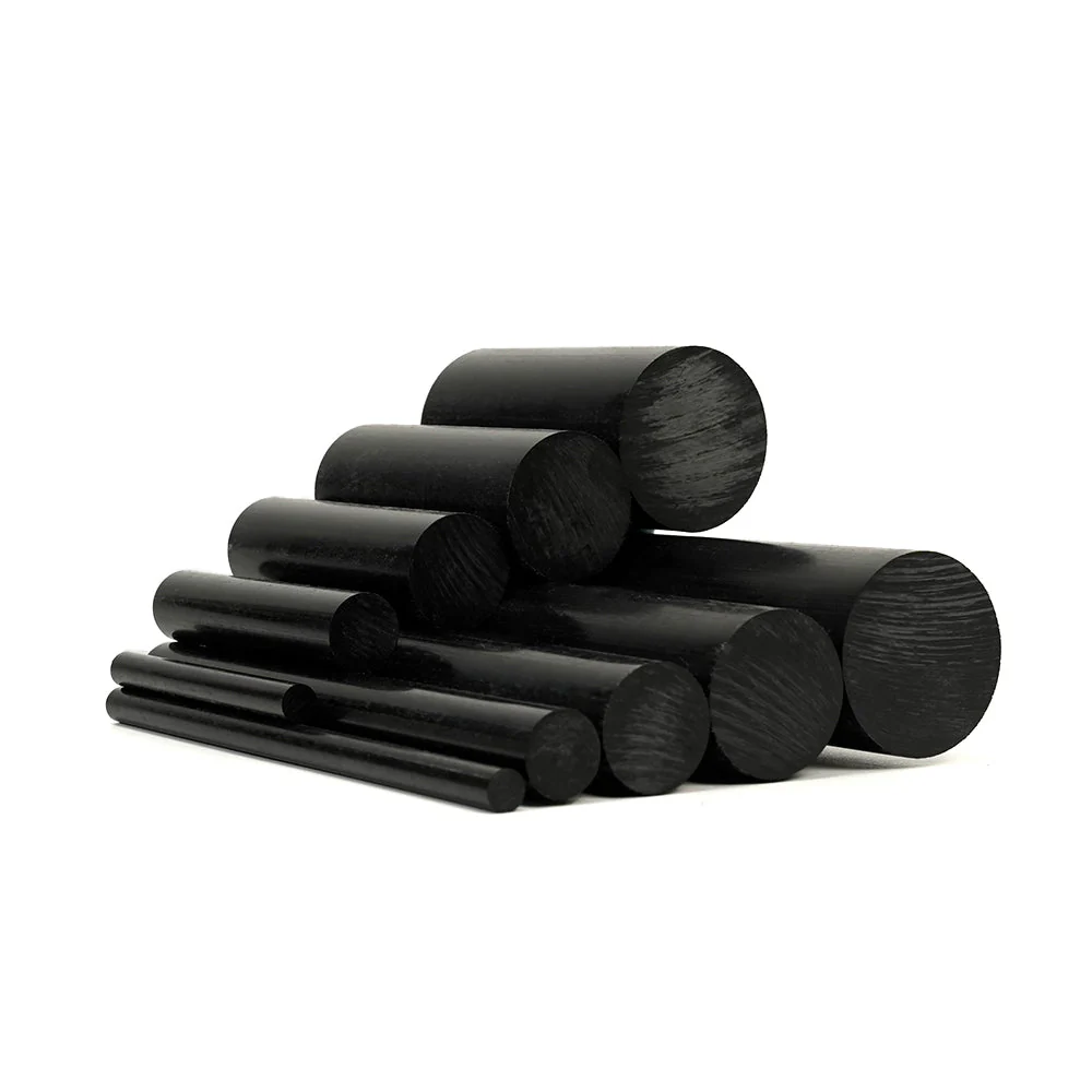 Black Delrin Round Bar (2 pcs) - Image 2
