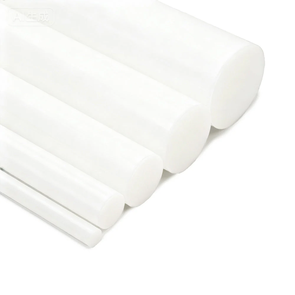 White Delrin Round Bar (2 pcs) - Image 2